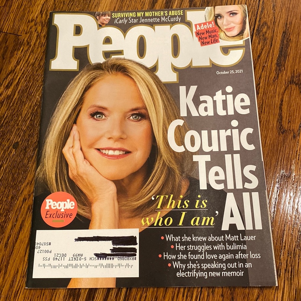 People Magazine October 25 2021 - Katie Couric - Adele - Jennette McCurdy iCarly